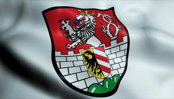 Ilustración Una Bandera Grafenberg Alemania — Foto de Stock