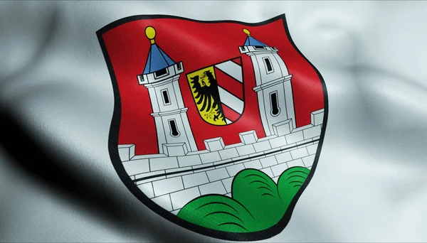 Lauf Der Pegnitz Németország Címerének Illusztrációja — Stock Fotó