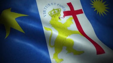 Brezilya Recife Bayrak Şehri Kusursuz Dalgalanma Animasyonu