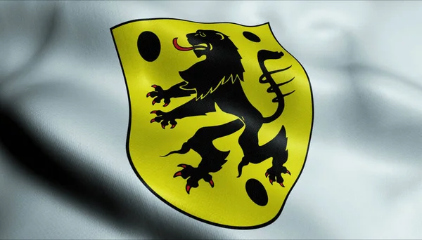 Illustratie Van Een Zwaaiend Wapen Vlag Van Duitsland Land — Stockfoto