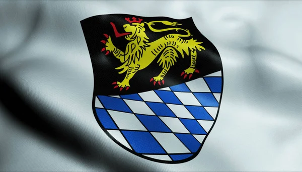 Illustration Einer Schwenkenden Wappenfahne Von Simmern — Stockfoto