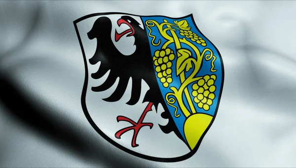 Illustration Einer Wehenden Wappenfahne Von Weinsberg — Stockfoto