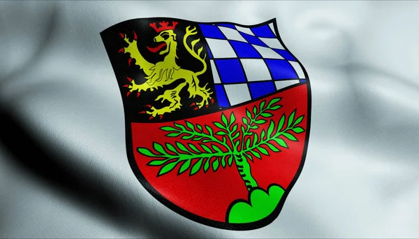 Ilustración Una Bandera Weiden Der Oberpfalz Alemania — Foto de Stock