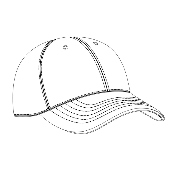 Béisbol gorra vector — Archivo Imágenes Vectoriales