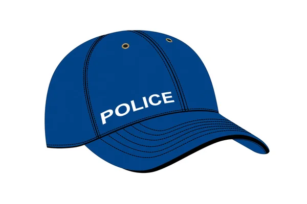Police cap in vector — Stock Vector