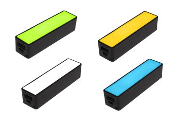 powerbank beyaz arka plan üzerinde