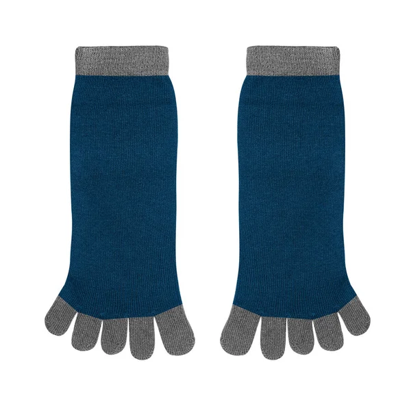 Ponožky s prsty na bílém pozadí — Stock fotografie