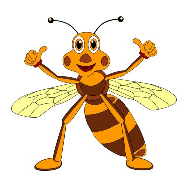 Arı elle çizilmiş vektör