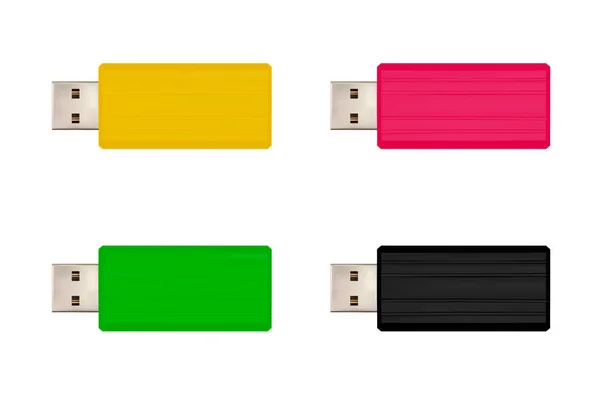 Unidad flash USB vector — Archivo Imágenes Vectoriales