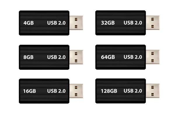 Unidad flash USB vector — Archivo Imágenes Vectoriales