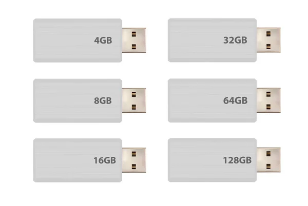 USB flash sürücü vektör — Stok Vektör