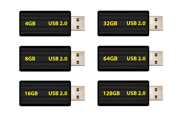 Usb 闪存驱动器矢量 — 图库矢量图片