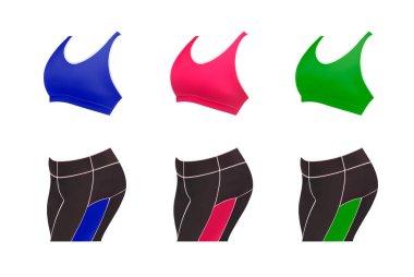 kadın giyim fitness vektör için