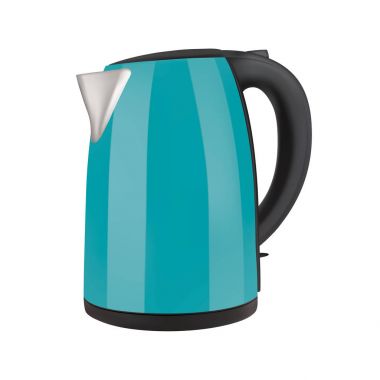 Beyaz arka plan üzerinde vektör elektrikli su ısıtıcısı