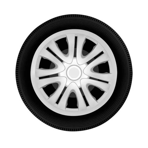 Wheel Drive Cars Vector Isolated White Background — Stock Vector