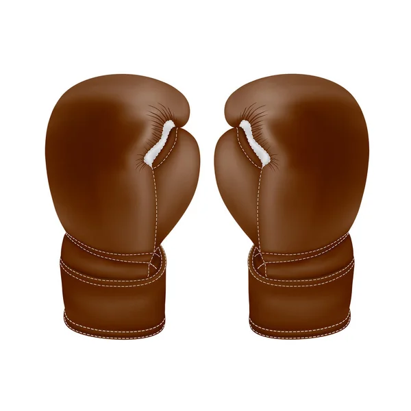photo-realistic Boxing gloves in a vector isolated on white background
