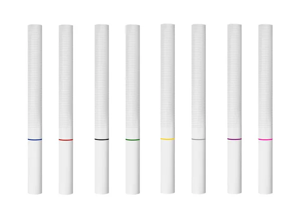Τσιγάρο Στο Διάνυσμα Που Απομονώνονται Λευκό Φόντο Φωτογραφία Ρεαλιστική — Διανυσματικό Αρχείο