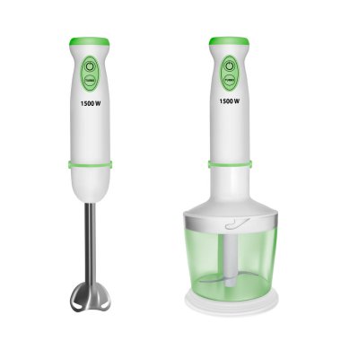 Beyaz bir arka plan üzerinde blender. Vektör çizim.