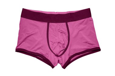 Beyaz arka plan üzerinde izole Boxer erkek külot.