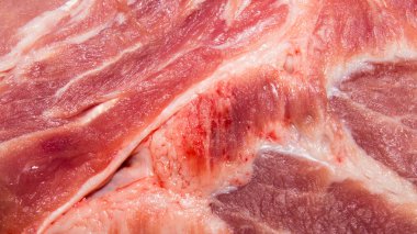 Bir parça domuz eti. Domuz arka planı. Domuz etinin dokusu..