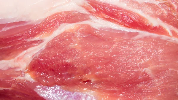 Stück Schweinefleisch Hintergrund Des Schweinefleisch Die Textur Des Schweinefleischs — Stockfoto