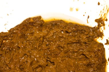 Bokun dokusu. Dışkının arka planı. Kanalizasyonda bok.