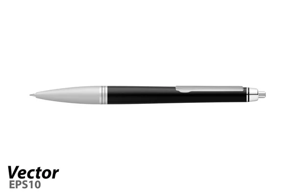 Автоматическая Шариковая Ручка Векторе Шариковая Ручка Бизнес Класса Векторе — стоковый вектор