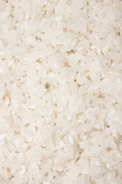 Arroz Desmenuzado Grano Redondo Arroces Gruesos Fondo Granos Arroz Textura — Foto de Stock