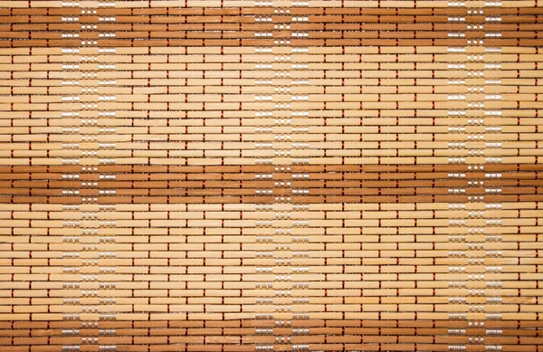 Makisu Sushi Roll Bamboo Mat Sfondo Bambù Tessuto Tessuto Struttura — Foto Stock