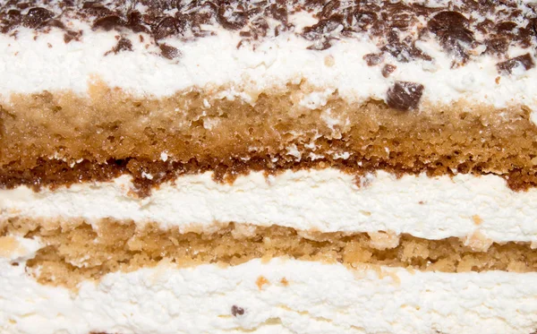 Sour Cream Cake Background Smetannik Cake Juicy Sour Cream Cake — ストック写真