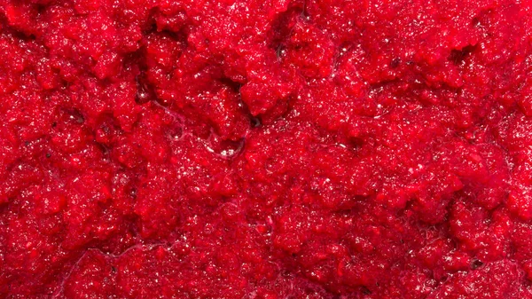 Beets Ground Blender Texture Mashed Beets Background Grated Beetroot — Stock Photo, Image