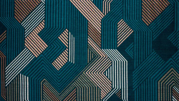 Текстура Ткани Абстрактными Линиями Ткань Фона Разноцветными Линиями — стоковое фото