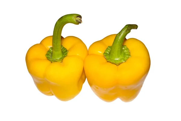 Bulgaarse Peper Geïsoleerd Een Witte Achtergrond Zoete Peper Een Witte — Stockfoto