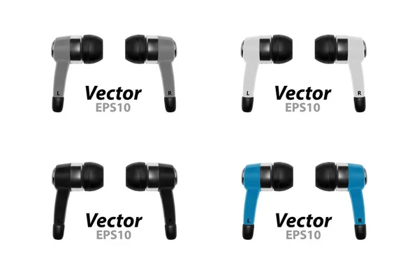 Kopfhörer Einem Vektor Auf Weißem Hintergrund Kopfhörer Für Mobile Geräte — Stockvektor