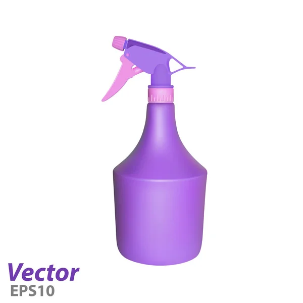 Пластиковый Распылитель Векторе Пластиковая Бутылка Распыления Белом Фоне Векторной Иллюстрации — стоковый вектор