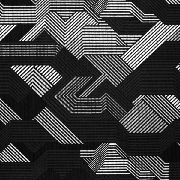 Текстура Ткани Абстрактными Линиями Ткань Фона Черно Белыми Линиями — стоковое фото
