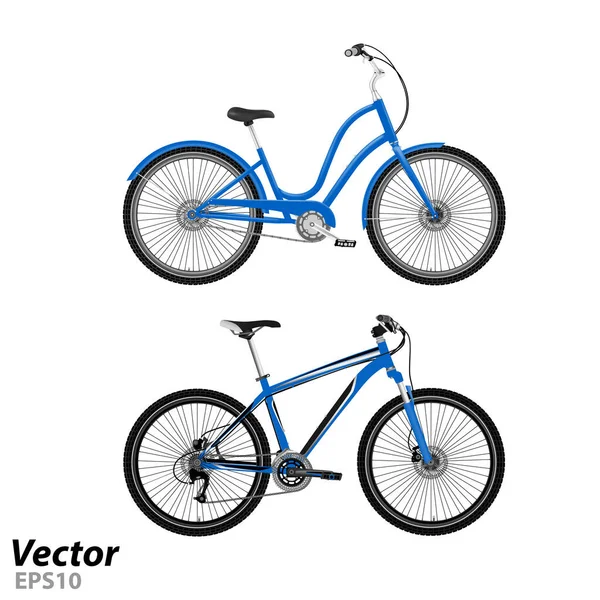 Bicicleta Montaña Vector Bicicleta Clásica Vector — Vector de stock