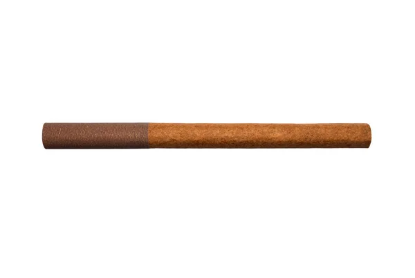 Zigarillo Isoliert Auf Weißem Hintergrund Zigarre Mit Filter Auf Weißem — Stockfoto