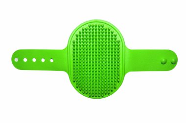 Hayvanlar için lastik fırça. Yün taramak için fırça..