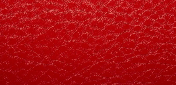Jasnoczerwona Tekstura Skóry Czerwone Skórzane Tło — Zdjęcie stockowe
