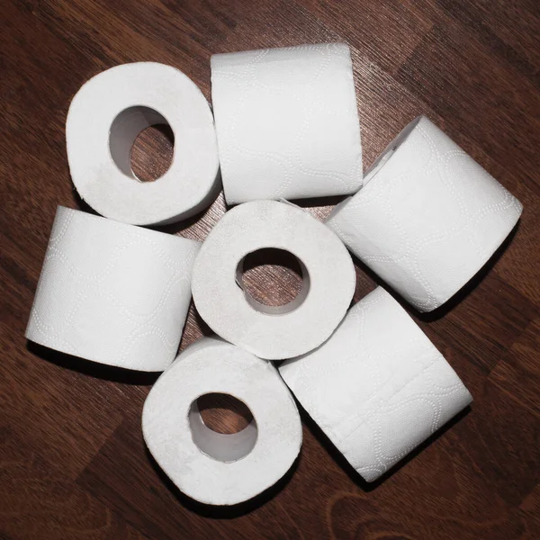 Papier Toaletowy Tło Rolki Czystego Nowego Papieru Toaletowego — Zdjęcie stockowe