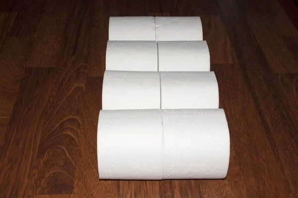 Papier Toaletowy Tło Rolki Czystego Nowego Papieru Toaletowego — Zdjęcie stockowe