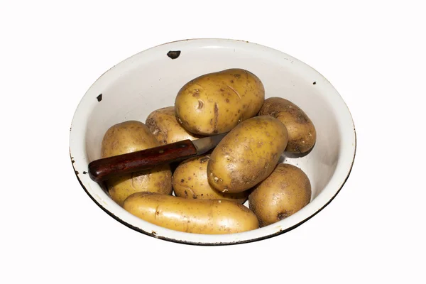 Patate Fresche Non Pelate Sfondo Patate — Foto Stock