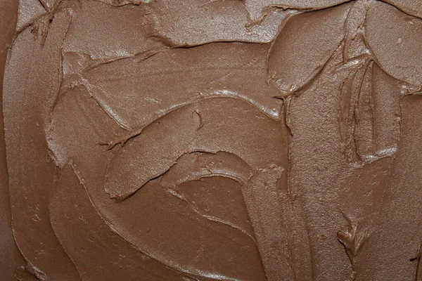 Шоколадна Паста Виставка Молочного Шоколаду Тло Шоколаду Текстура Шоколадного Масла — стокове фото