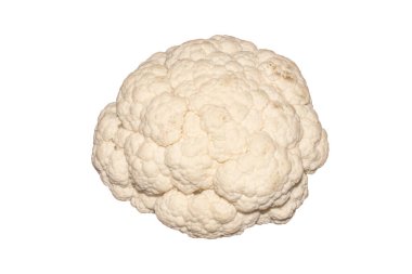 Beyaz arka planda taze karnabahar.