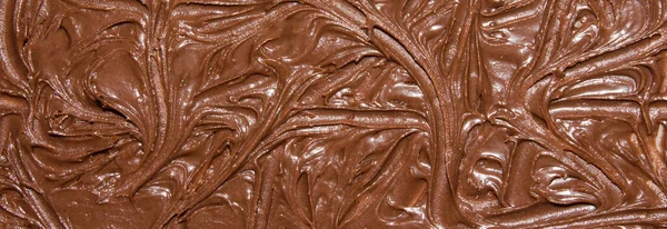 Υφή Της Λιωμένης Σοκολάτας Πάνω Όψης Ιστορικό Λιωμένης Σοκολάτας — Φωτογραφία Αρχείου