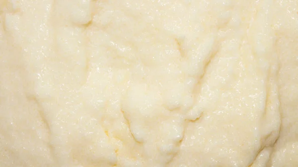 Semolina Pap Met Boter Achtergrond Van Griesmeel — Stockfoto