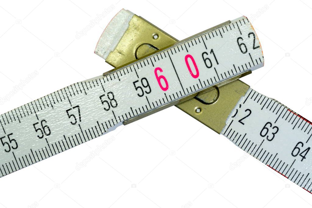Folding ruler with display 60 centimeters