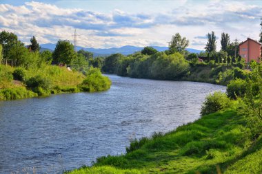 Nehir pastoral manzara, nehir sahne