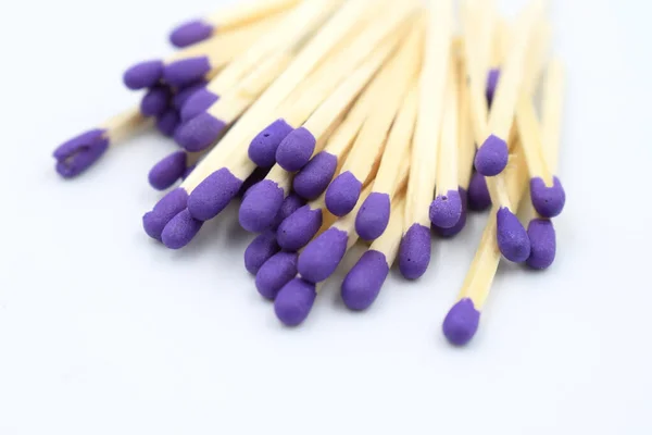 Group Matchstick White Background — Stock Photo, Image